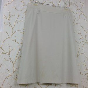 Women's A-Line Tan Skirt Size 14